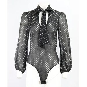 Agent Provocateur Pennie Stretch Chiffon Bodysuit